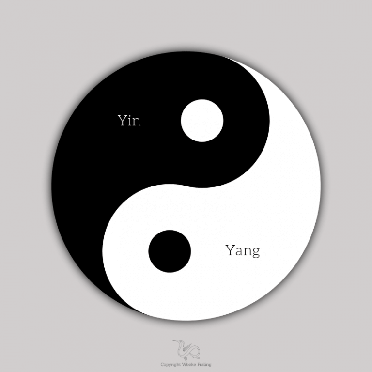 yin og yang tegn