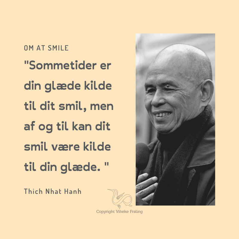 citat Thich Nhat Hanh om at smile