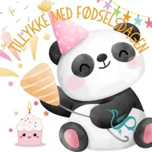 tillykke med fødselsdagen - Panda