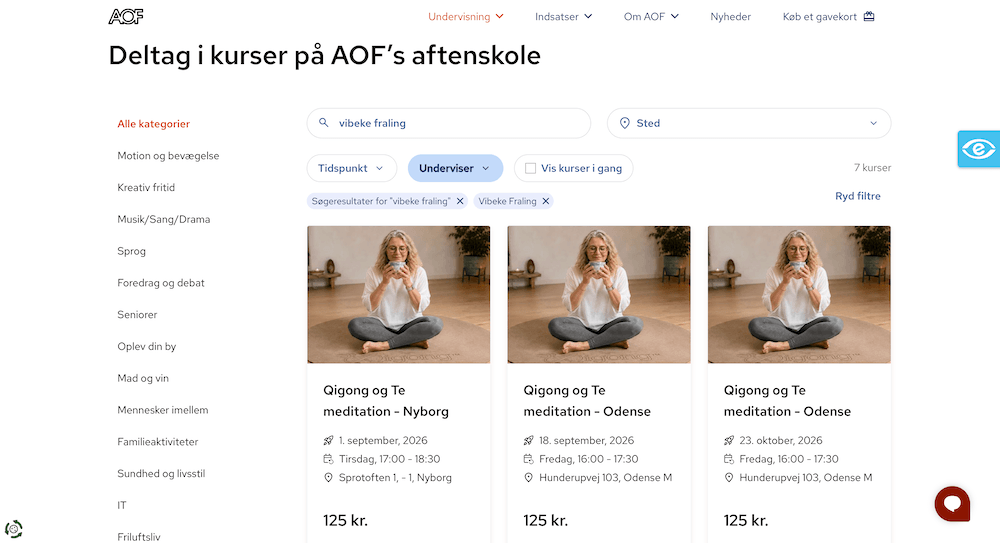 Hverdags-MeTreat hedder også Qigong og Temeditation